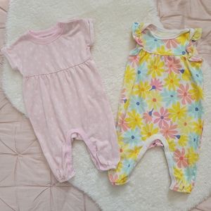 Cat & Jack Baby Girl Romper Set | 0-3M
